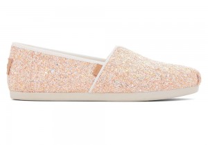 Toms Beige Chunky Glitter Beige | 6187GDRYJ