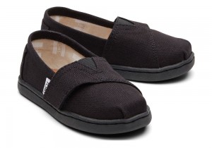 Toms Canvas Toddler Shoe Schwarz | 9402PUMYK