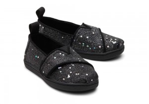 Toms Cosmic Glitter Toddler Shoe Schwarz | 9087AUJOQ