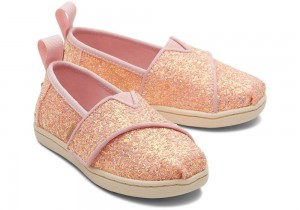 Toms Glitter Toddler Shoe Rosa | 7346VUAWQ