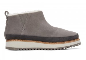 Toms Marlo Wasser Resistant Faux Fur Grau | 1625UWJXK