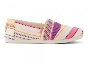 Toms Sunset Woven Stripes Fuchsie | 3894YZXWA