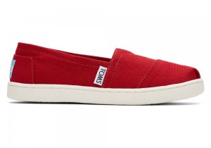 Toms Youth Canvas Kids Shoe Rot | 5379TAEXO