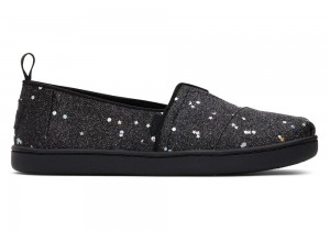 Toms Youth Cosmic Glitter Kids Shoe Schwarz | 2358KAQIO