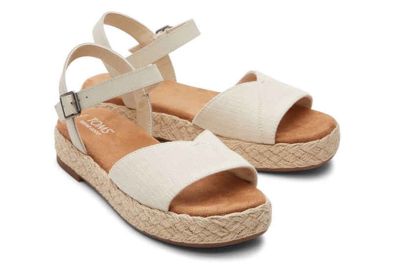 Toms Abby Flatform Beige | 3612GOBVN