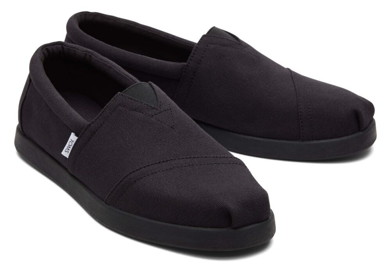 Toms Alp Fwd All Recycled Baumwoll Canvas Schwarz Schwarz | 7068AOXJB