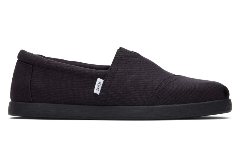 Toms Alp Fwd All Recycled Baumwoll Canvas Schwarz Schwarz | 7068AOXJB