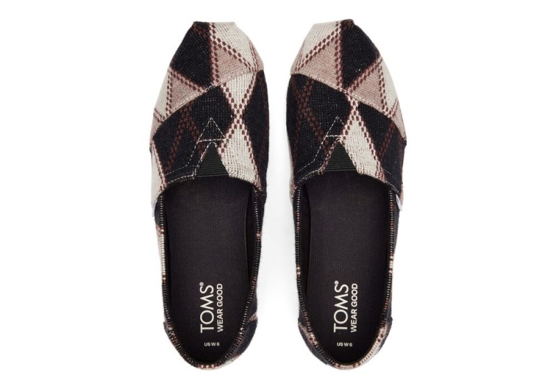 Toms Argyle Knit Schwarz | 7104LMBRO