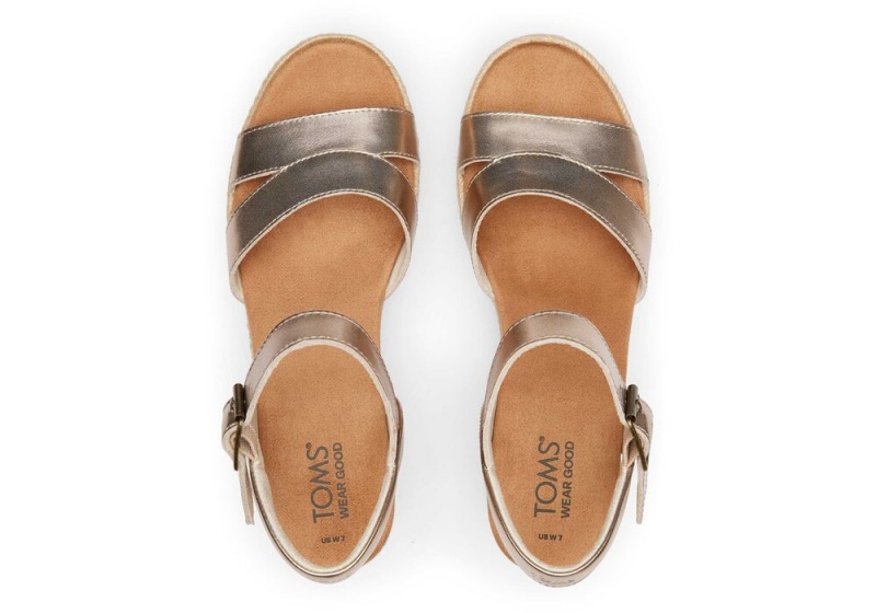 Toms Audrey Metallic Gold Metal | 1039QWYUV