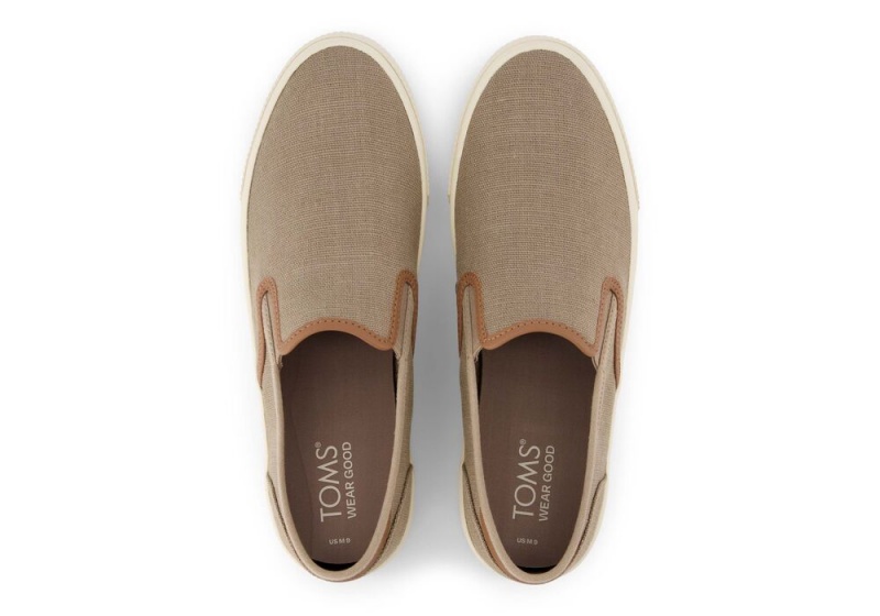 Toms Baja Taupe Synthetik Trim Tiefesgrau | 6428UROHK