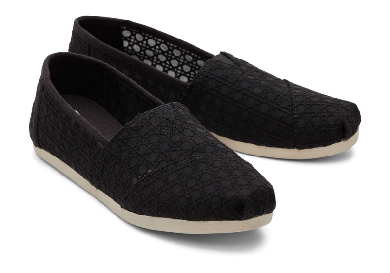 Toms Basket Weave Spitze Schwarz | 6089COLPR