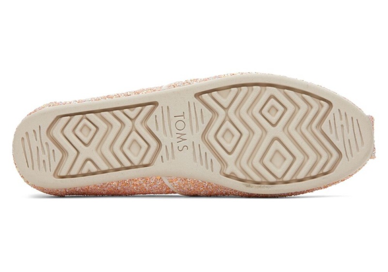 Toms Beige Chunky Glitter Beige | 6187GDRYJ