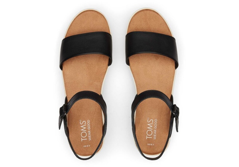 Toms Brynn Leder Schwarz | 8691YHSRQ