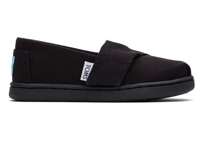 Toms Canvas Toddler Shoe Schwarz | 9402PUMYK