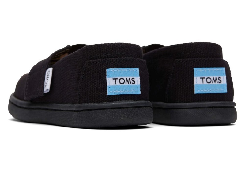 Toms Canvas Toddler Shoe Schwarz | 9402PUMYK