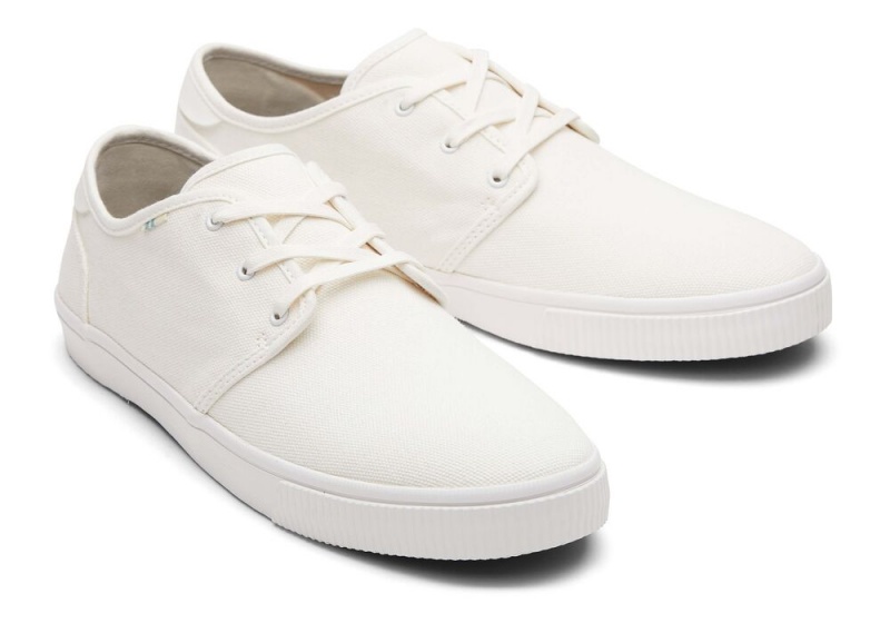 Toms Carlo White Canvas Spitze-Up Weiß | 4175OZEGS