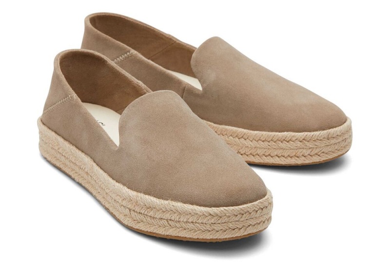 Toms Carolina Taupe Wildleder Silber | 1362KREDM