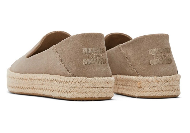 Toms Carolina Taupe Wildleder Silber | 1362KREDM