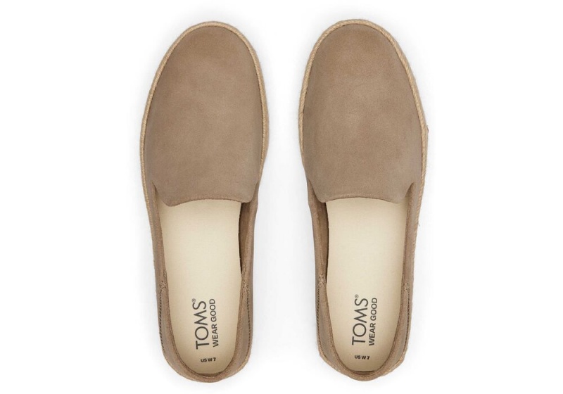 Toms Carolina Taupe Wildleder Silber | 1362KREDM