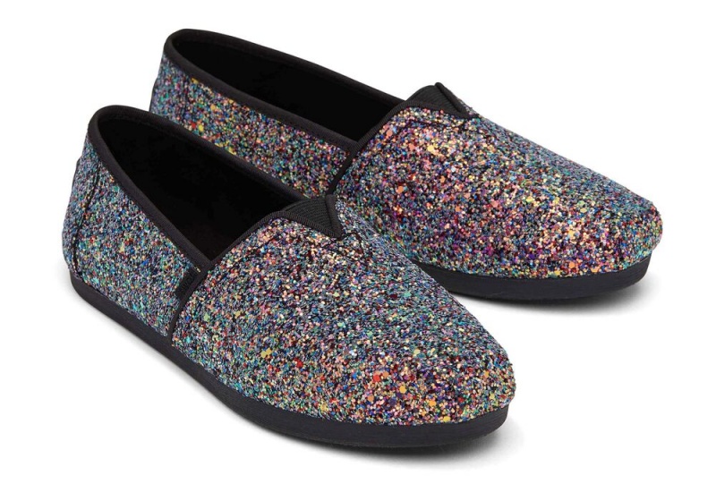 Toms Chunky Glitter Schwarz | 9783WCJIU