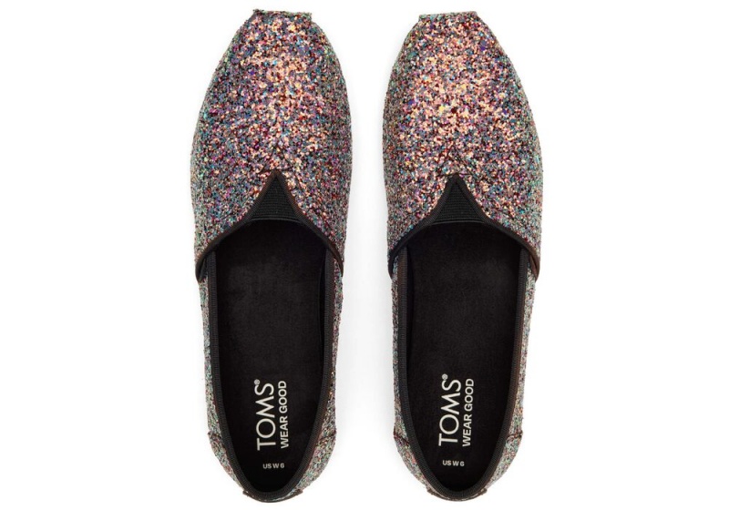 Toms Chunky Glitter Schwarz | 9783WCJIU