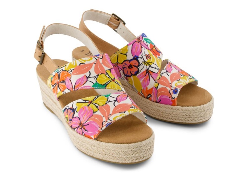 Toms Claudine Painted Floral Blumen | 4907TUGQS