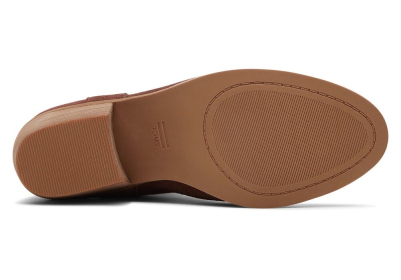 Toms Constance Chestnut Wildleder Absatz Braun | 4579AEJGS