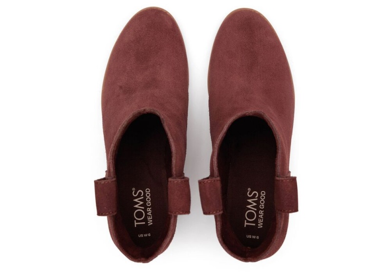 Toms Constance Chestnut Wildleder Absatz Braun | 4579AEJGS