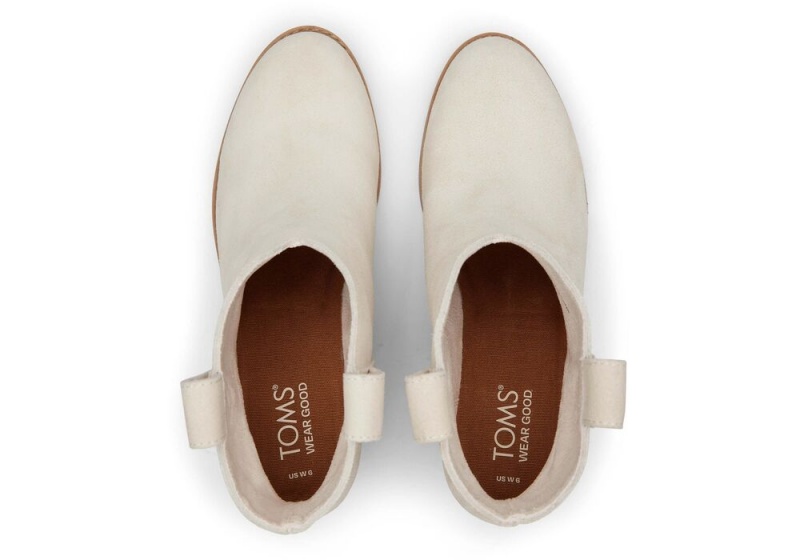 Toms Constance Light Sand Wildleder Absatz Hellbraun | 8392CUYBM