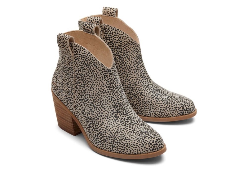 Toms Constance Mini Cheetah Wildleder Absatz Mehrfarbig | 3106EIYNM