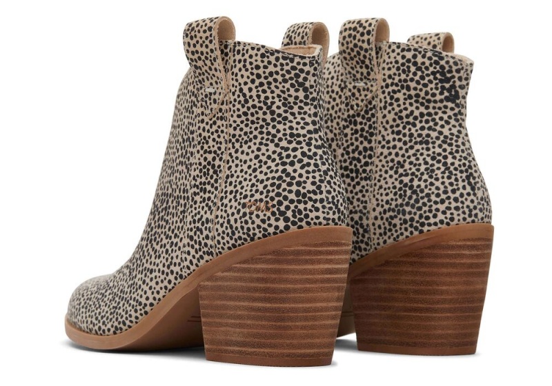 Toms Constance Mini Cheetah Wildleder Absatz Mehrfarbig | 3106EIYNM