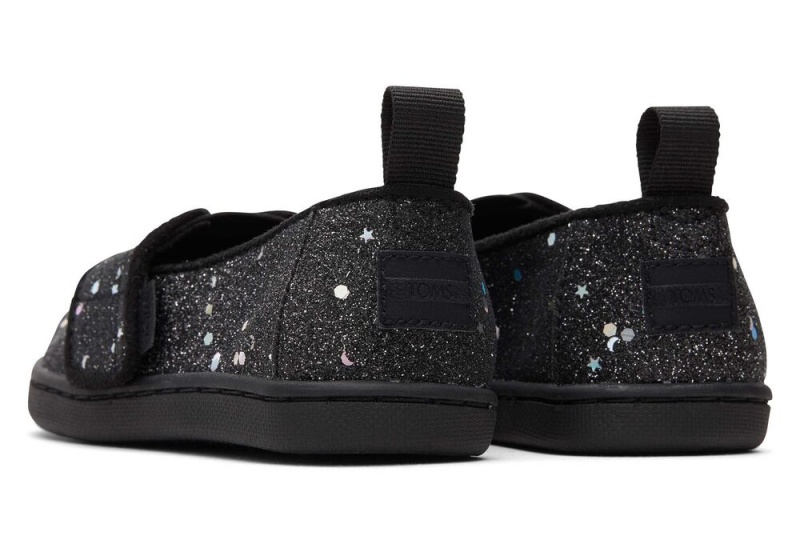 Toms Cosmic Glitter Toddler Shoe Schwarz | 9087AUJOQ