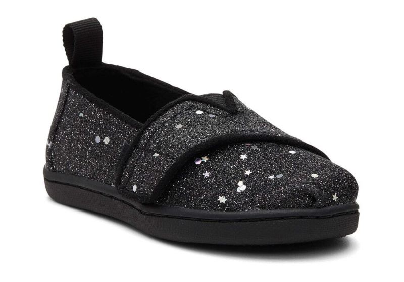 Toms Cosmic Glitter Toddler Shoe Schwarz | 9087AUJOQ