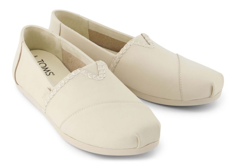 Toms Cream Leder Weiß Rosa | 8452EKIVB