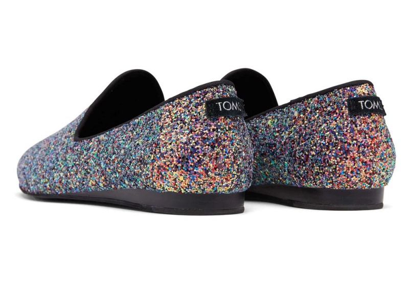 Toms Darcy Chunky Glitter Schwarz | 4297VXYUK