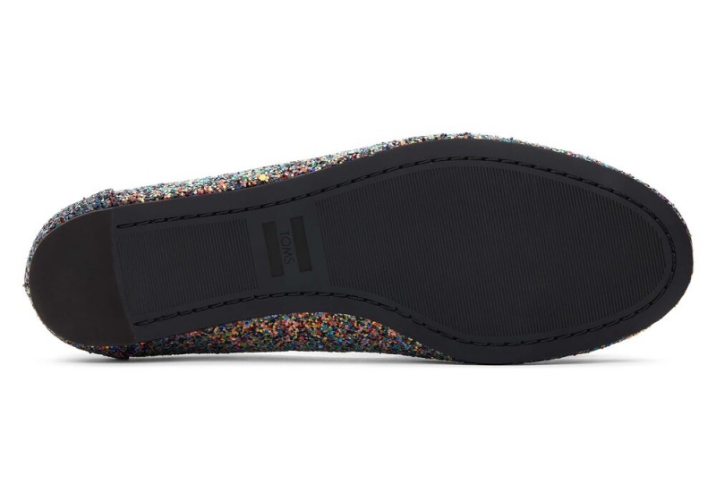 Toms Darcy Chunky Glitter Schwarz | 4297VXYUK