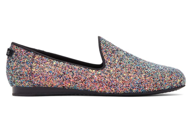 Toms Darcy Chunky Glitter Schwarz | 4297VXYUK