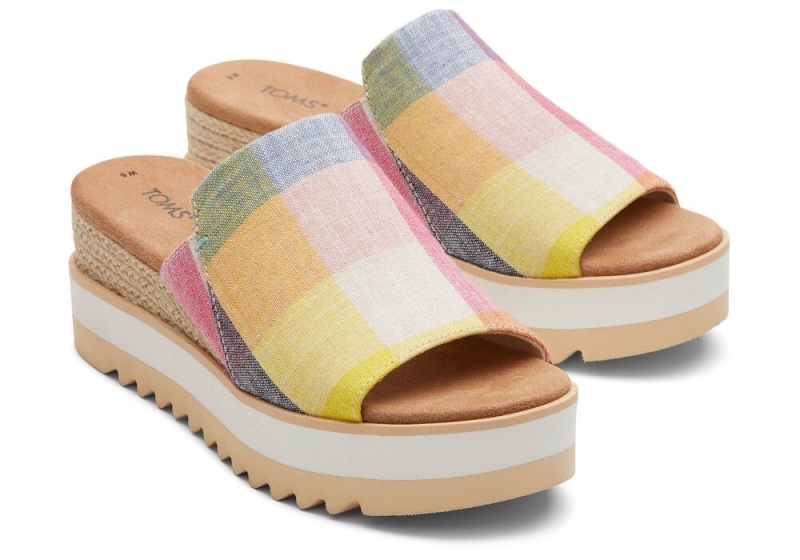 Toms Diana Mule Picnic Plaid Mehrfarbig | 4156BSHJU