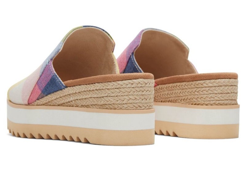 Toms Diana Mule Picnic Plaid Mehrfarbig | 4156BSHJU