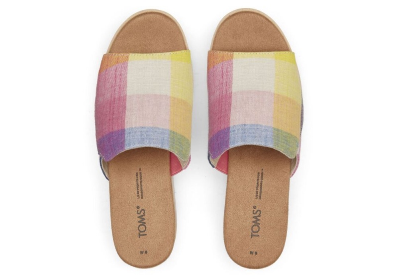 Toms Diana Mule Picnic Plaid Mehrfarbig | 4156BSHJU