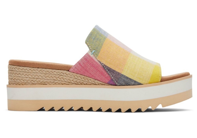 Toms Diana Mule Picnic Plaid Mehrfarbig | 4156BSHJU