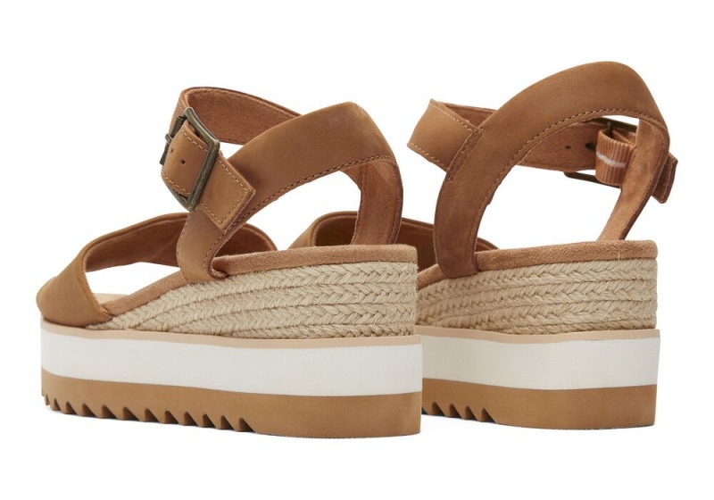 Toms Diana Tan Leder Braun | 0768BVIYW