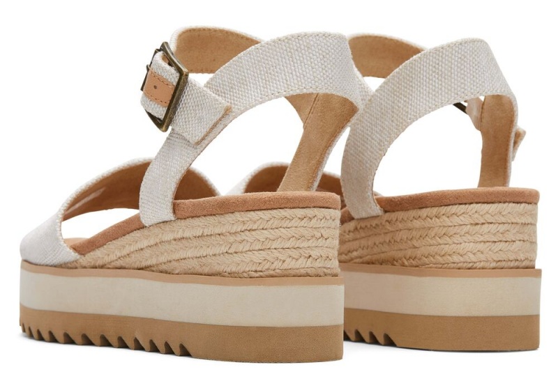 Toms Diana Wedge Weite Beige | 0713EJYUP