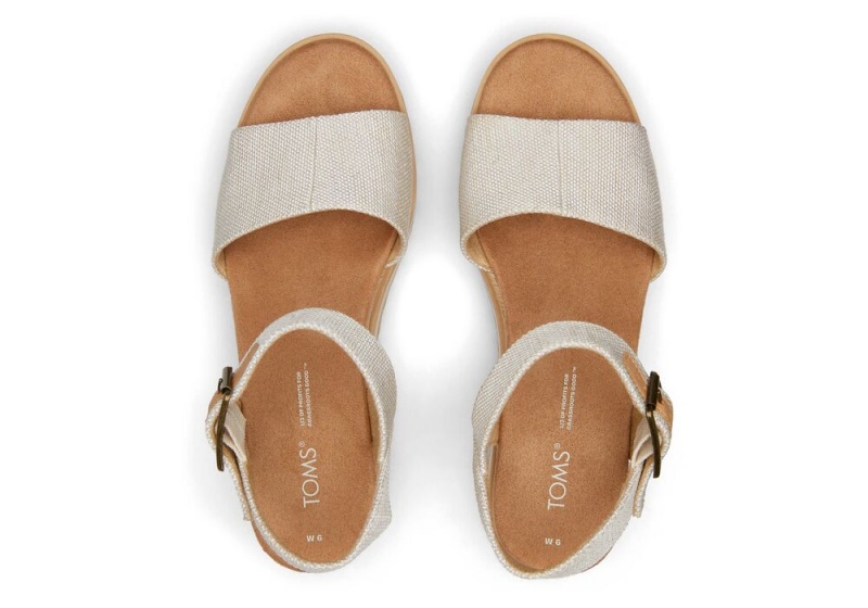 Toms Diana Wedge Weite Beige | 0713EJYUP