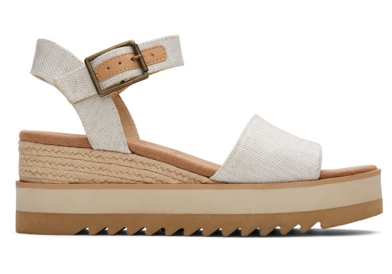 Toms Diana Wedge Weite Beige | 0713EJYUP