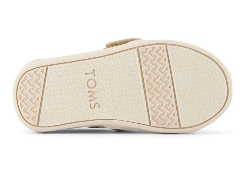 Toms Embroidered Bees Toddler Shoe Beige | 2015YVTCX