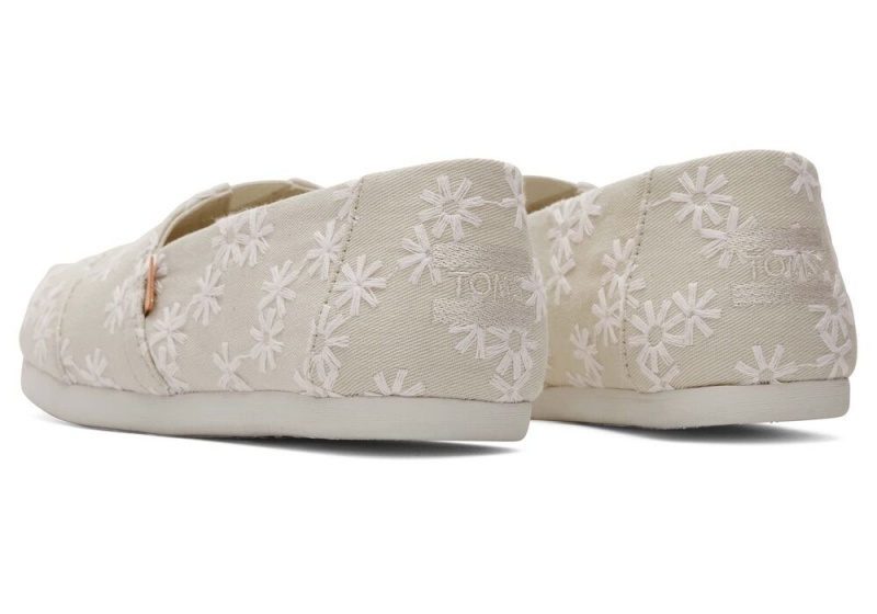 Toms Embroidered Floral Weiß | 5037KAGZL