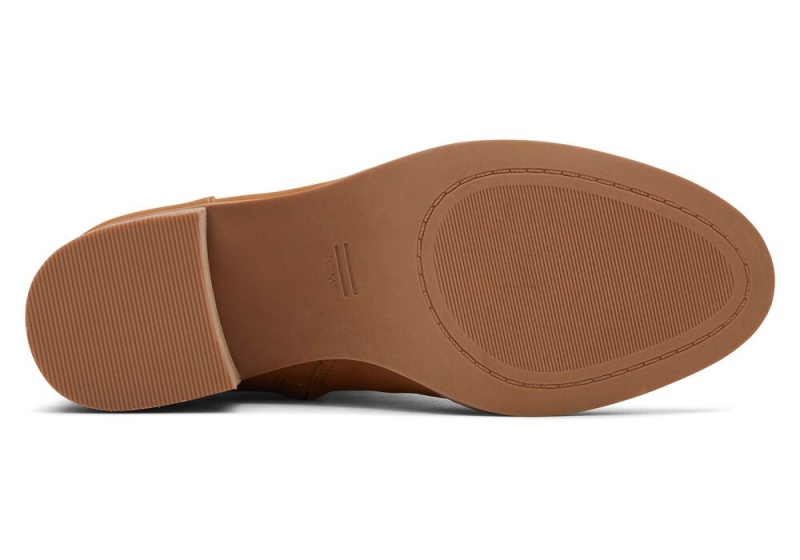 Toms Evelyn Tan Leder Absatz Braun | 1768FVCHG