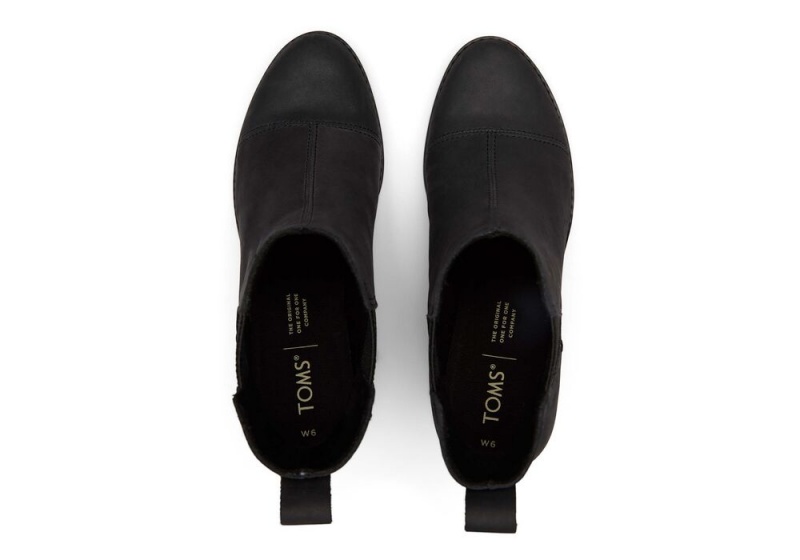 Toms Everly Nubuk Absatz Schwarz | 8716NURTO