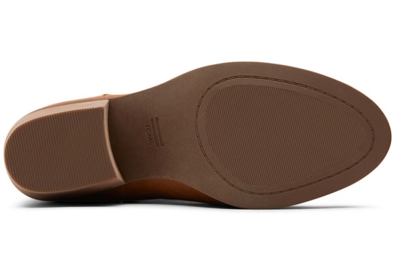 Toms Everly Tan Nubuk Absatz Braun | 3267PGFNR